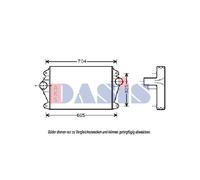 Ladeluftkühler Intercooler 267160N 595x420x50 EISENFELS