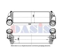 Ladeluftkühler Intercooler para BMW X5 F15 F85 E70 X6 E71 E72 F16 F86 057023N