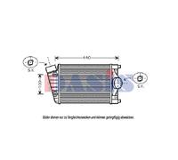 Ladeluftkühler Intercooler EISENFELS Para Porsche 911 996 365x220x63
