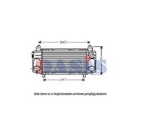Ladeluftkühler Intercooler para Audi A2 8Z0 487002N 280x130x40