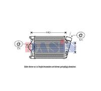 Ladeluftkühler Intercooler Para Porsche 911 996 177001N 365x220x63