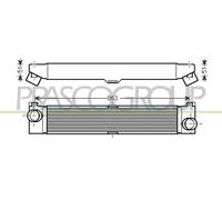 Ladeluftkühler LLK Para Fiat Ducato Pritsche/Fahrgestell 130 Multijet 2.3 D 115