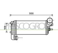 PRASCO Ladeluftkühler para Ford Transit Connect V408 Ladeluft Enfriador