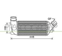 Ladeluftkühler LLK Para Peugeot Expert Jumpy 2.0 HDi 130 Citroën VF3A