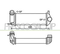Ladeluftkühler LLK para Renault Kangoo Express 1.5 dCi 90