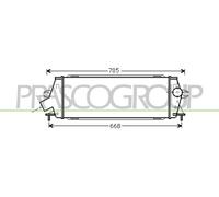 Ladeluftkühler LLK Para Renault Trafic II Kasten 2.0 dCi 115 Opel Vivaro FL JL