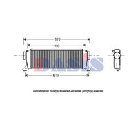 Ladeluftkühler para Mercedes-Benz A-Klasse W168 Vaneo 414 127080N