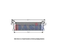 Ladeluftkühler para Nissan Kubistar Kasten Renault Kangoo 187012N EISENFELS