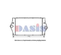 Ladeluftkühler para Renault Espace IV JK0/1_ Laguna II Grandtour