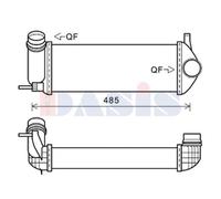Ladeluftkühler para Renault Kangoo/Grand Citan Kombi/Tourer 187042N