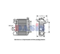 Ladeluftkühler para Toyota Avensis Station Wagon T25 T22 Corolla Intercooler