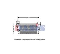 Ladeluftkühler Refrigerador Intercooler para Audi A4 Cabriolet 8H7 B6 8HE B7 8E2