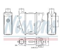Ladeluftkühler Turbokühler NISSENS 96232 para Honda Civic VIII Hatchback FN FK