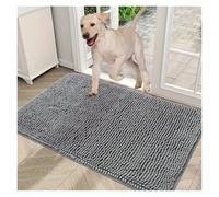LADFRTYU Alfombra De Entrada Dog Door Mat For Muddy Paws, Absorbs Moisture and Dirt, Absorbent Non-Slip Washable, Quick Dry Microfiber, Mud For Dogs(M 45 x 70 cm)