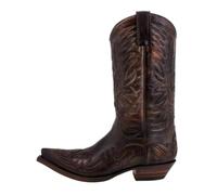 LADFRTYU Botas Cowboy Hombre Botas Vaqueras De Tacón Medio For Hombre, Estilo Motociclista, Informales, Tallas Grandes: 38-44, 45, 46, 47 Y 48. Envío Gratuito(Brown,36)