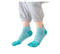 LADFRTYU Calcetines de cinco dedos 5 Pares De Calcetines Grandes Cinco Dedos For Mujer Y Niña, Algodón Absorbentes Adecuado para correr, andar en bicicleta y otros d(5 pairs blue,EU 35-39)