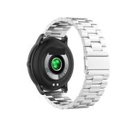 LADFRTYU Correa De Reloj De Metal Correa de acero inoxidable for relojes 46 mm y 42, pulsera mágica 20 22(Silver,18mm)