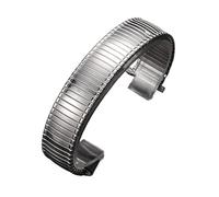 LADFRTYU Correa De Reloj De Metal Correa elástica de acero inoxidable for reloj, metal, 10 a 14 mm y 16 a 23, universal, con expansión ancho ajustable for hombre mujer(Silver-16-23mm)