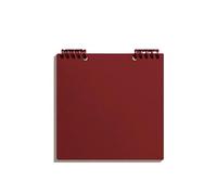 LADFRTYU Cuaderno De Hojas Intercambiables Cuaderno cuadrado Substyle Simple a cuadros Manual libro de contabilidad diario súper grueso en blanco cuaderno(Win red)