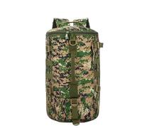 LADFRTYU Mochila Camping Bolso tipo cubo de doble hombro, mochila for exteriores gran capacidad, bolso viaje cruzado un solo(Camouflage green)