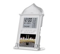 LADFRTYU Reloj De Pared Digital Regalo de Ramadán Athan Time Alarmante Digital Pantalla Completa Reloj Pared/Escritorio Oración Musulmana automática Azan