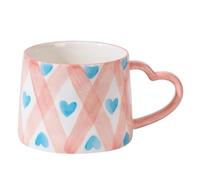 LADFRTYU Taza Ceramica Taza de cerámica 300ml Café hecho a mano Parejas Desayuno Té con leche Día la Madre Boda(Color 04)
