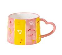 LADFRTYU Taza Ceramica Taza de cerámica 300ml Café hecho a mano Parejas Desayuno Té con leche Día la Madre Boda(Color 01)