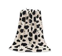 LADFRTYU Toallas BañO Toalla de baño Felpa Coral con diseño Vaca Adorable, Gruesa, Absorbente y Alta Densidad, Ideal for el hogar Uso Diario BañO(Bath Towel 70x140cm)