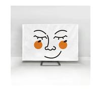 LADFRTYU TV Cover Cubierta antipolvo for pantalla, cubierta for TV, tela de 32-75 pulgadas, moneda Simple y moderna