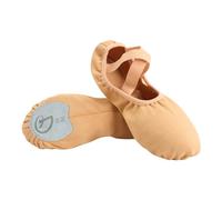 LADFRTYU Zapatillas De Ballet Zapatos De Ballet For Mujer, Zapatillas Profesionales For Niñas, Baile Con Suela Dividida, Entrenamiento For Actuación(Light tan,30)