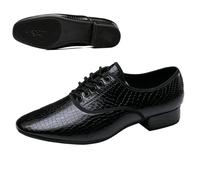LADFRTYU Zapatos De Baile Latino Hombre Zapatos de Baile Modernos for Hombre, Zapatos Cuadrados al Aire Libre, Jazz Latino, Suela Ante for Interiores, tacón vals salón(Outdoor Rubber Sole,40)