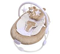LADIDA Primer Balancín para Bebé, Diseño de Oso de Peluche Dulce, Música Relajante, Apto para Recién Nacidos