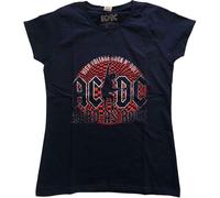 Ladies Ac/Dc Hard As Rock oficial Camiseta mujeres señoras