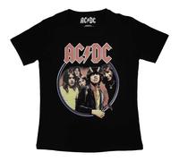 Ladies Ac/Dc Highway To Hell Circle con licencia Camiseta señoras