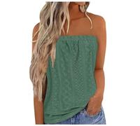 Ladies Bandeau Top Breathable Sleeveless Summer Tops Sexy Stretch Tube Top Off Shoulder Top Casual Beach Strapless Top Backless Top Party Loose Backless Top C-122