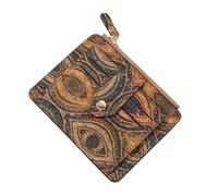 Ladies Card Holder - Unique Floral Women’s Wallet, Comfortable Slim Brown Wallet ID | Vintage Floral Women Card Holder Wallet, Compact Wallet for Women Credit Card Cash and Drivers License