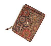 Ladies Card Holder - Unique Floral Women's Wallet, Comfortable Slim Brown Wallet ID | Vintage Floral Women Card Holder Wallet, Compact Wallet for Women Credit Card Cash and Drivers License, B, Fare
