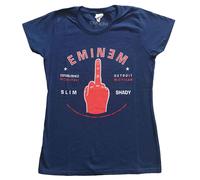 Ladies Eminem Detroit Finger con licencia Camiseta señoras