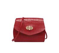 Ladies' Fashion Crossbody Bag - Zipper, Messenger & Shoulder Style(Red)