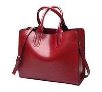 Ladies' Fashion Solid Color Vintage Shoulder Bag, Large Capacity With Zipper Over The Handbag