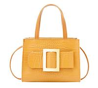 Ladies Fashion Solid Zipper Crossbody Bag, Shoulder Hand & Messenger(Yellow)