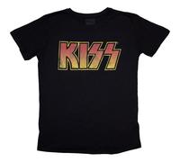 Kiss - T-Shirt # L Black Femmina # Vintage Classic Logo