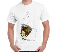 Ladies of Canyon Joni Mitchell Jolk Print Unisex T-Shirts Men tee Cotton Tops White Shirt S