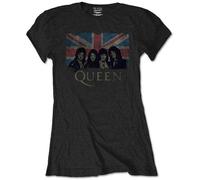 Ladies Queen Union Jack con licencia Camiseta señoras