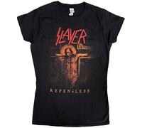 Ladies Slayer Repentless Crucifix con licencia Camiseta señoras