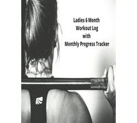Ladies Squat Bar Work Out Journal | 180 Pages | wide ruled, 7.5 x 9.75 | For Ladies, Workout Coaches, Gym Rats, Body Builders, Health Conscious People, Teens, Adults, Gifts, School, Work, Journaling