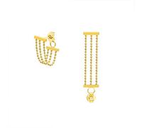 Ladies Three Layer Round Bead Tassel Womens Fashion Festive Party Banquet Jewelry High-End Earrings