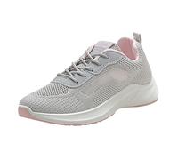 Ladies Trainers Mesh Walking Shoes Athletic Tennis Breathable Sport Shoes Knit Running Shoes Sneakers Casual Comfy Black Shoes Fashion Running Walking Platform E-293