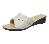 Ladies Wedge Sandals Slip on Low Heel Mules Womens Summer Leather Walking Slippers Platform Wedge Slippers for Women UK Women's Sandals & Slides Wide Fit Platform Bohemian Clogs