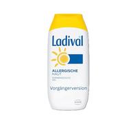 Ladival Gel solar para pieles alérgicas, protección solar SPF 30, sin perfume, para alérgicos, sin colorantes ni conservantes, resistente al agua, 1 x 200 ml
